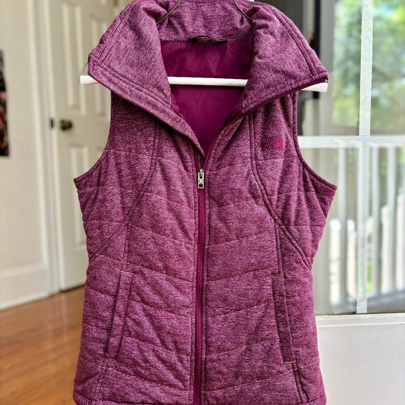 The North Face Quilted Pseudio Plum Purple Vest Women S - Picture 2 of 8